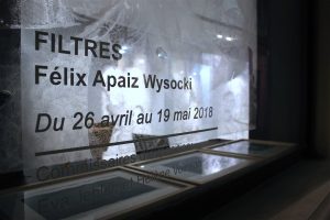 Filtres est le nom de l'exposition personnelle de l'artiste Félix Wysocki Apaiz qui à eu lieu à Strasbourg en Alsace.